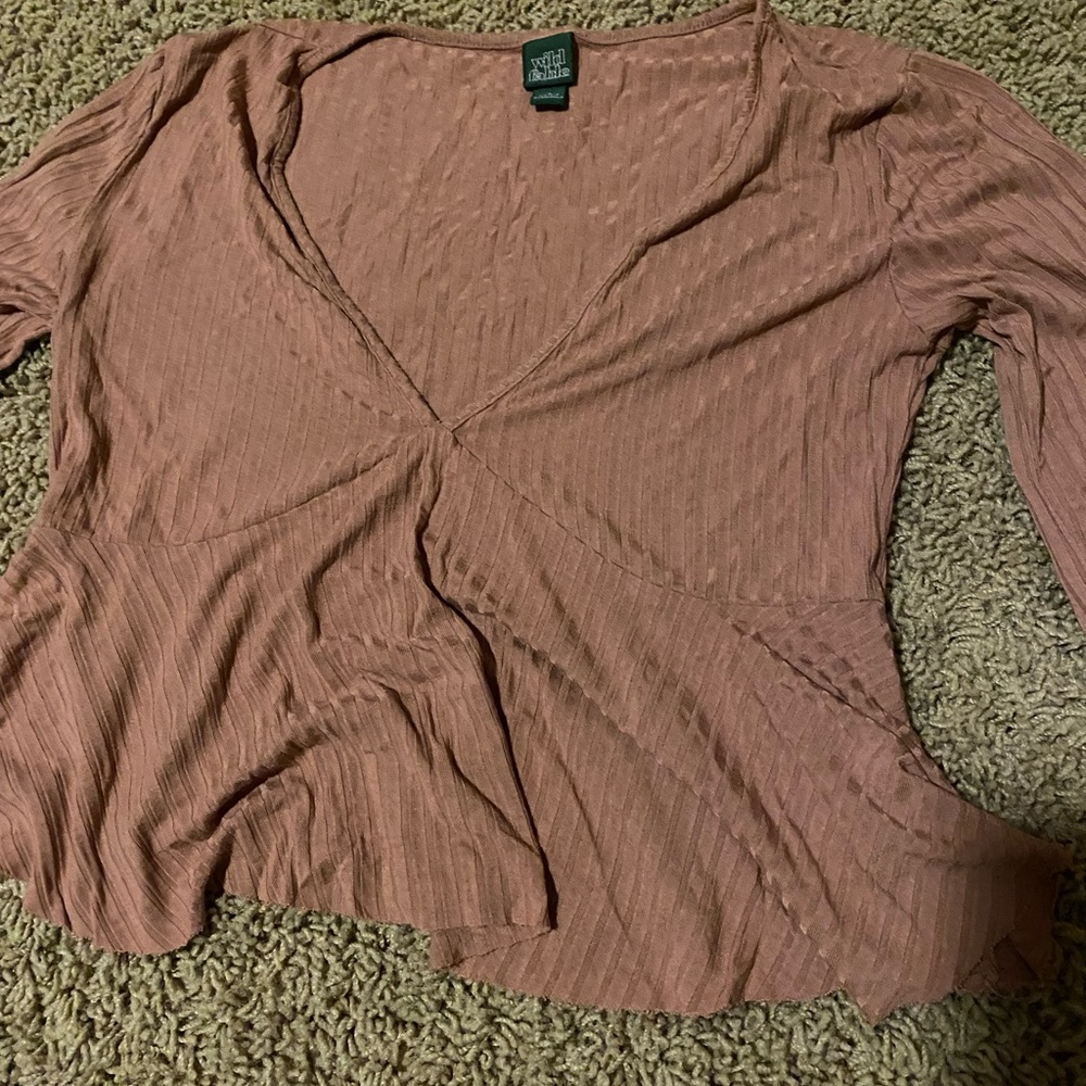 Dark pink top